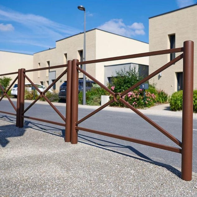 Steel Safety Dome Top Road Side Railings