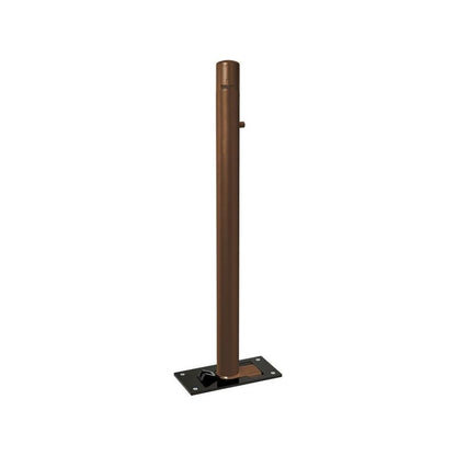 Dome Top Folding Bollard in Brown