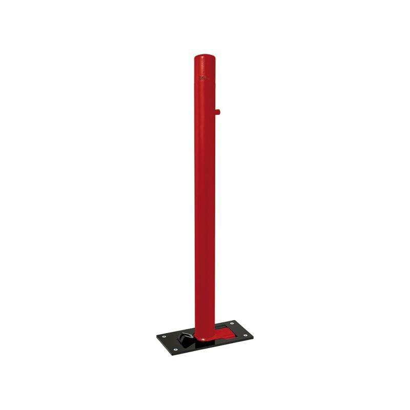 Dome Top Folding Bollard in Burgundy