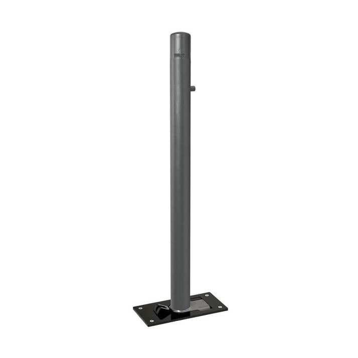 Dome Top Folding Bollard in Grey