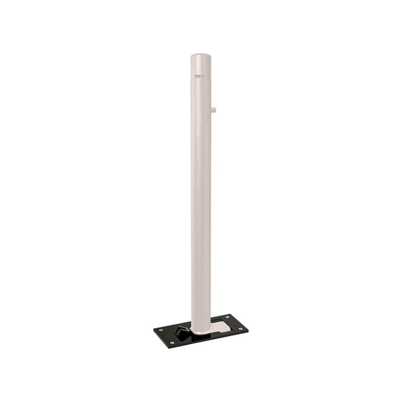 Dome Top Folding Bollard in Light Grey