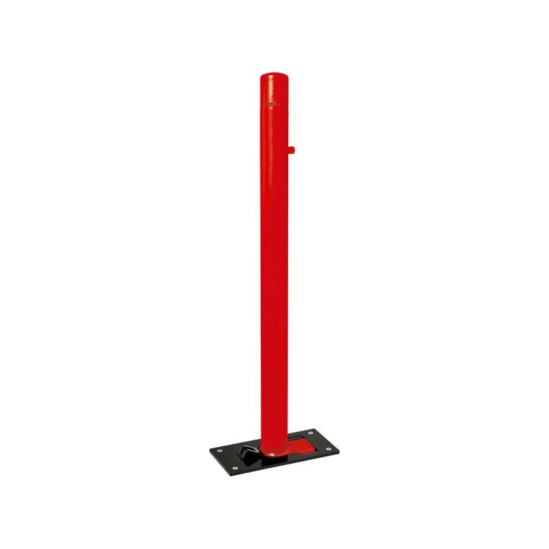 Dome Top Folding Bollard in Red