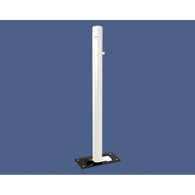 Dome Top Folding Bollard in White